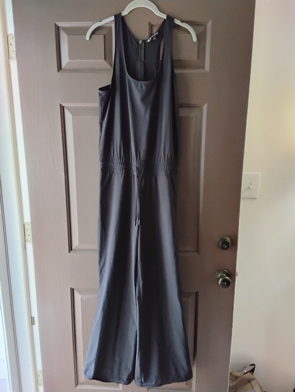 Athleta Sleeveless Wide-Leg Black Jumpsuit Size 4